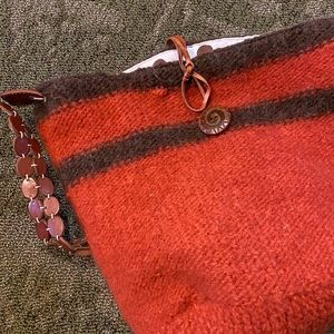 Felted bucket bag
